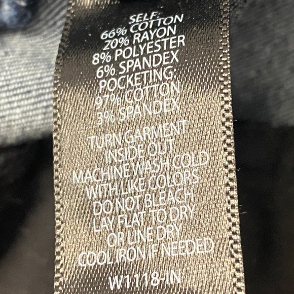 Betabrand Denim Bootcut Yoga Pants in Dark Wash, Womens Size Large - Picture 4 of 5